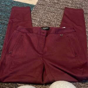 Talbots Maroon/Burgundy skinny ankle 4p dress pants
